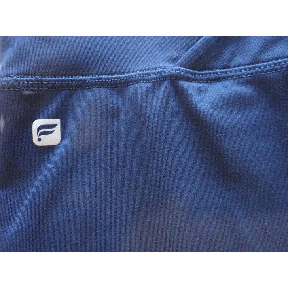 Black Women's Activewear Leggings with Crossover Waistband - Picture 4 of 5